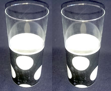 Lade das Bild in den Galerie-Viewer, 2er Set LONGDRINK~ GETRÄNKEGLÄSER - Hartglas, Kreise Punkte Motiv Dekor
