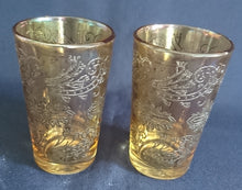 Lade das Bild in den Galerie-Viewer, KORN~ GETRÄNKEGLAS - Hartglas, Perlmut Ornamente Symbole Abstrakt Motiv Dekor
