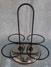 Lade das Bild in den Galerie-Viewer, 5er Set BEILAGENSCHÄLCHEN &amp; SERVIERSTÄNDER - Edelstahl &amp; Keramik , Einfärbiges Modernes Designform Motiv Dekor
