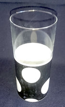 Lade das Bild in den Galerie-Viewer, 2er Set LONGDRINK~ GETRÄNKEGLÄSER - Hartglas, Kreise Punkte Motiv Dekor
