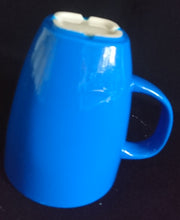 Lade das Bild in den Galerie-Viewer, KAFFEETASSE - Porzellan, Einfärbiges Modernes Blaues Motiv Dekor
