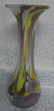 Lade das Bild in den Galerie-Viewer, BLUMENVASE - Hartglas, Murano Art Abstrakt Senkrechte Schleier Motiv Dekor

