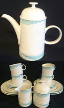 Lade das Bild in den Galerie-Viewer, KAFFEETASSE "Friesland" - Porzellan, Abstraktes Geometrisches Linien Dekor
