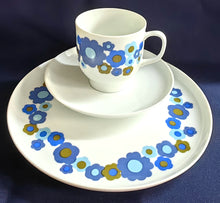 Lade das Bild in den Galerie-Viewer, 2er Set 2er MOCCA~ KAFFEEGEDECKE - Porzellan, Flora Blumenblüten Pflanzen Motiv Dekor
