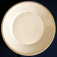 Lade das Bild in den Galerie-Viewer, DESSERTTELLER - Porzellan, Goldrand Breite Linien Rand Motiv Dekor
