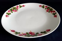 Lade das Bild in den Galerie-Viewer, 2er Set SPEISETELLER - Porzellan, Flora Blumenblüten Pflanzen Kleeblatt Blätter Motiv Dekor
