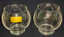 Lade das Bild in den Galerie-Viewer, 2er Set COGNAC~ GETRÄNKEGLÄSER - Hartglas, Klares Transparentes Motiv Dekor, Handarbeit
