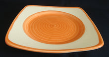 Lade das Bild in den Galerie-Viewer, DESSERTTELLER - Keramik / Steingut, Wirbel Kreise Spirale Rand Motiv Dekor (BC)

