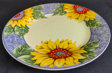 Lade das Bild in den Galerie-Viewer, 2er Set 3er KAFFEEGEDECKE - Porzellan, Flora Sommer Sonnenblumen Blüten Motiv Dekor
