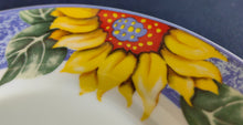 Lade das Bild in den Galerie-Viewer, 2er KAFFEEGEDECK - Porzellan, Flora Sommer Sonnenblumen Blüten Motiv Dekor
