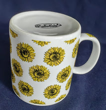 Lade das Bild in den Galerie-Viewer, KAFFEETASSE - Porzellan, Flora Sonnenblumen Blüten Motiv Dekor
