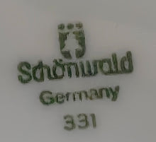 Lade das Bild in den Galerie-Viewer, BEILAGEN~ SERVIERSCHÜSSEL - Porzellan, Breiter Brauner Dekorrand Motiv Dekor
