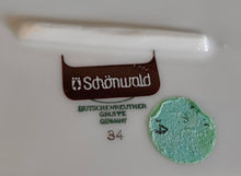 Lade das Bild in den Galerie-Viewer, KLEINE BEILAGENPLATTE - Porzellan, Breiter Platin Linien Dekorrand Motiv
