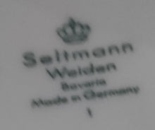 Lade das Bild in den Galerie-Viewer, BEILAGENSCHÜSSEL - Porzellan, Flora Blumenblüten Blatt Blätter Abstrakt Motiv Dekor (BC)
