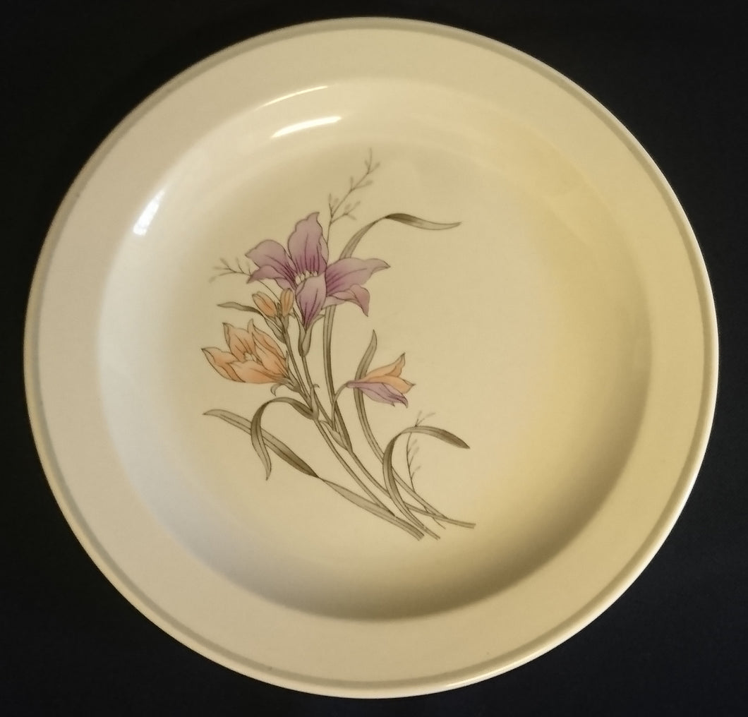 DESSERTTELLER - Keramik / Steingut, Flora Blumen Blüten Pflanzen Motiv Dekor