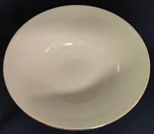 Lade das Bild in den Galerie-Viewer, GROßE BEILAGEN~ SERVIERSCHÜSSEL - Porzellan, Platin Oberer Linien Rand Motiv Dekor
