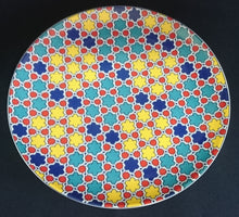 Lade das Bild in den Galerie-Viewer, DESSERTTELLER - Porzellan, Abstrakt Geometrische Flora Blüten Punkte Motiv Dekor
