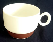 Lade das Bild in den Galerie-Viewer, 3er KAFFEEGEDECK - Porzellan, Geometrisches Abstraktes Wellen Zeichen Streifen Balken Motiv Dekor
