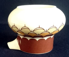 Lade das Bild in den Galerie-Viewer, 3er Set MILCHKÄNNCHEN &amp; ZUCKERDOSE MIT DECKEL - Porzellan, Geometrisches Abstraktes Wellen Zeichen Motiv Dekor
