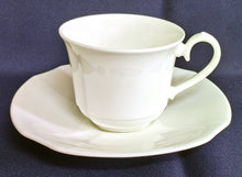 Lade das Bild in den Galerie-Viewer, KAFFEETASSE - Porzellan, Moderne Gastronomische Gewölbte Relief Form Motiv Dekor
