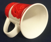 Lade das Bild in den Galerie-Viewer, 2er Set KAFFEETASSEN - Keramik / Steingut, Streifen Rand Flora Rosenblüten Alles Liebe With Love mon Amour Aufschrift Motiv Dekor
