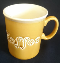 Lade das Bild in den Galerie-Viewer, KAFFEETASSE - Keramik / Steingut, Schriftzug &quot;Kaffee&quot; Dekor
