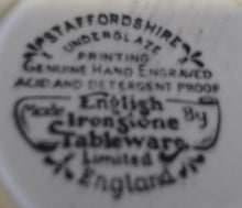 Lade das Bild in den Galerie-Viewer, UNTERTASSE "Staffordshire" (Limited) - Keramik / Steingut, Indian Tree Style Unterglasur Dekor, Hand graviert (Hand Engraved)
