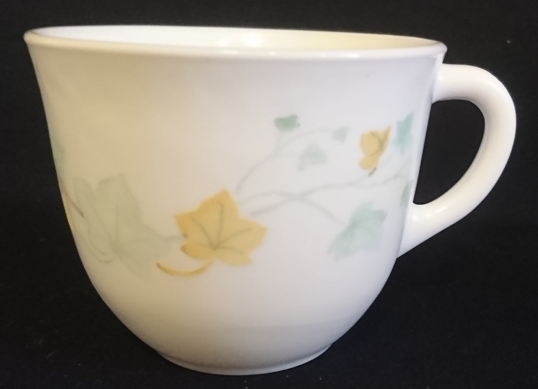 KAFFEETASSE - Acrylglas, Flora Blatt Blätter Pflanzen Ranken Gewächs Motiv Dekor