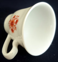 Lade das Bild in den Galerie-Viewer, 2er ESPRESSO GEDECK - Porzellan, Blumenstrauß Pflanzen Blüten Gewölbter Relief Rand Dekor
