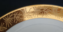 Lade das Bild in den Galerie-Viewer, 2er KAFFEEGEDECK - Porzellan, Goldrand Breit Abstrakt Geometrisch Pflanzen Flora Motiv Dekor
