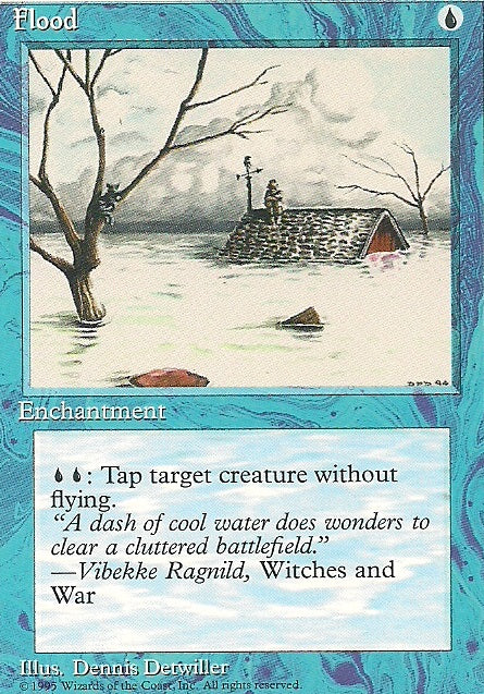 FLOOD, Magic -The Gathering-, Ausgabe / Set / Serie 4te Edition (4th Edition) 1995