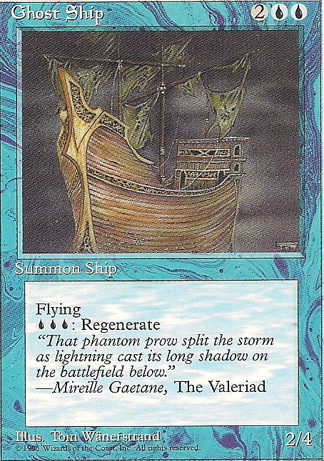 GHOST SHIP, Magic -The Gathering-, Ausgabe / Set / Serie 4te Edition (4th Edition) 1995