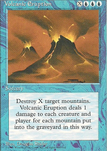 VOLCANIC ERUPTION, Magic -The Gathering-, Ausgabe / Set / Serie 4te Edition (4th Edition) 1995