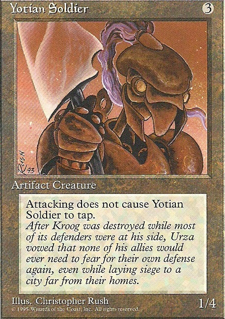 YOTIAN SOLDIER, Magic -The Gathering-, Ausgabe / Set / Serie 4te Edition (4th Edition) 1995