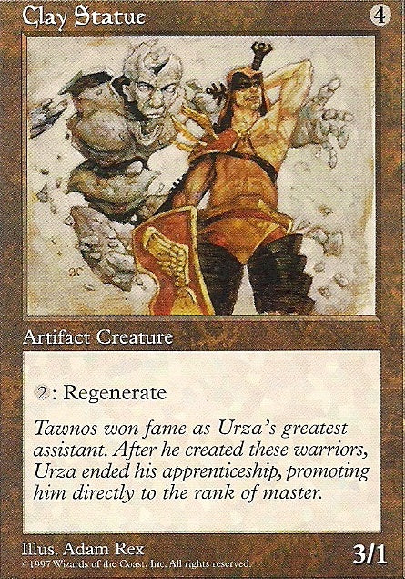 CLAY STATUE, Magic -The Gathering-, Ausgabe / Set / Serie 5te Edition (5th Edition) 1997