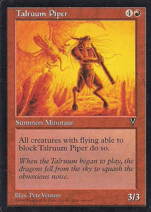 TALRUUM PIPER, Magic -The Gathering-, Ausgabe / Set / Serie Visionen (Visions) 1997