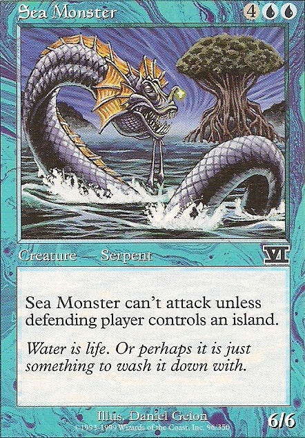 SEA MONSTER, Magic -The Gathering-, Ausgabe / Set / Serie 6te Edition (Classic) 1999