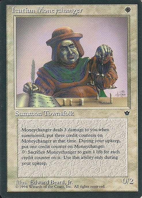 ICARTIAN MONEYCHANGER (V.2), Magic -The Gathering-, Ausgabe / Set / Serie Fallen Empires (Fallen Empires) 1994