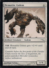 Lade das Bild in den Galerie-Viewer, HEMATITE GOLEM, Magic -The Gathering-, Ausgabe / Set / Serie Mirrodin (Mirrordin) 2003
