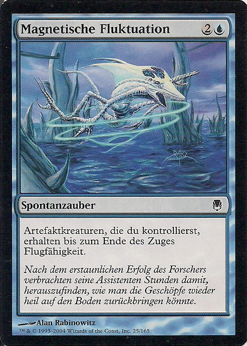 MAGNETISCHE FLUKTUATION, Magic -The Gathering-, Ausgabe / Set / Serie Nachtstahl (Darksteel) 2004