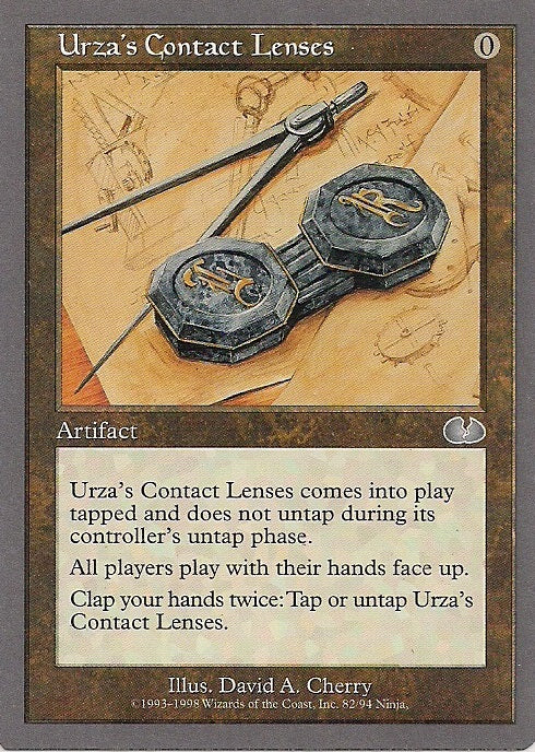 URZA´S CONTACT LENSES, Magic -The Gathering-, Ausgabe / Set / Serie Unglued (Unglued) 1998