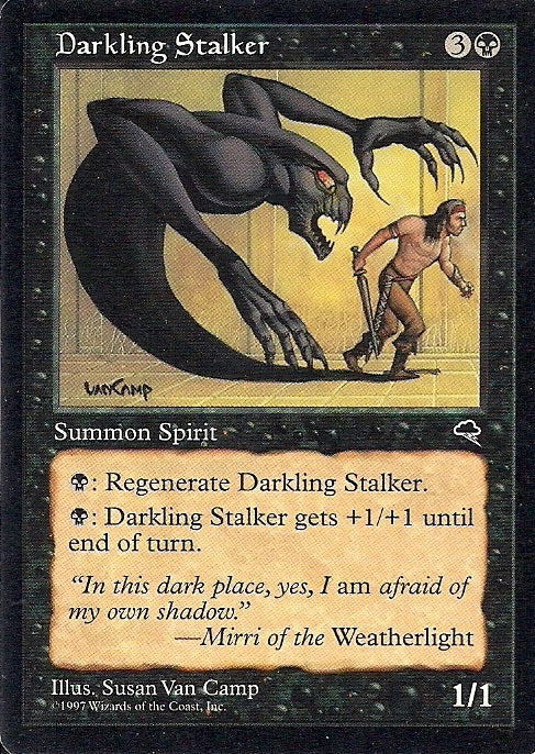DARKLING STALKER, Magic -The Gathering-, Ausgabe / Set / Serie Sturmwind (Tempest) 1997