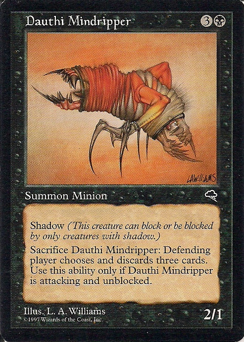 DAUTHI MINDRIPPER, Magic -The Gathering-, Ausgabe / Set / Serie Sturmwind (Tempest) 1997