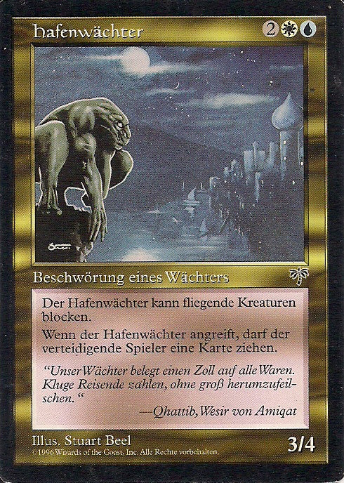 HAFENWÄCHTER, Magic -The Gathering-, Ausgabe / Set / Serie Trugbilder (Mirage) 1996