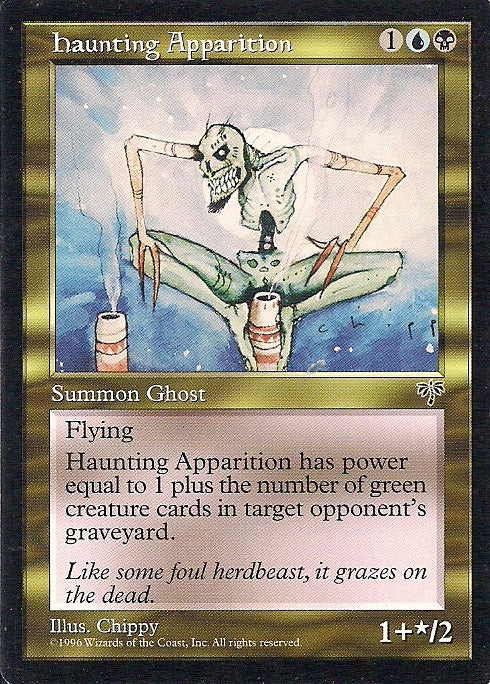 HAUNTING APPARATION, Magic -The Gathering-, Ausgabe / Set / Serie Trugbilder (Mirage) 1996