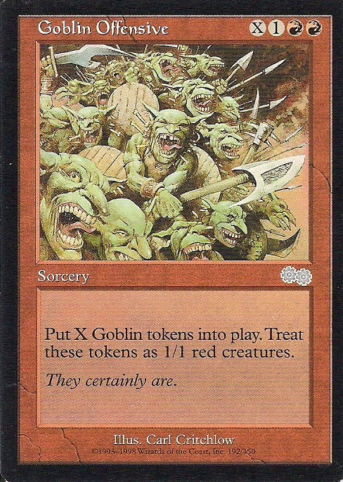 GOBLIN OFFENSIVE, Magic -The Gathering-, Ausgabe / Set / Serie Urzas Saga (Urza´s Saga) 1998