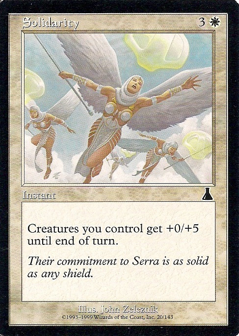 SOLIDARITY, Magic -The Gathering-, Ausgabe / Set /  Urzas Schicksal (Urza´s Destiny) 1999