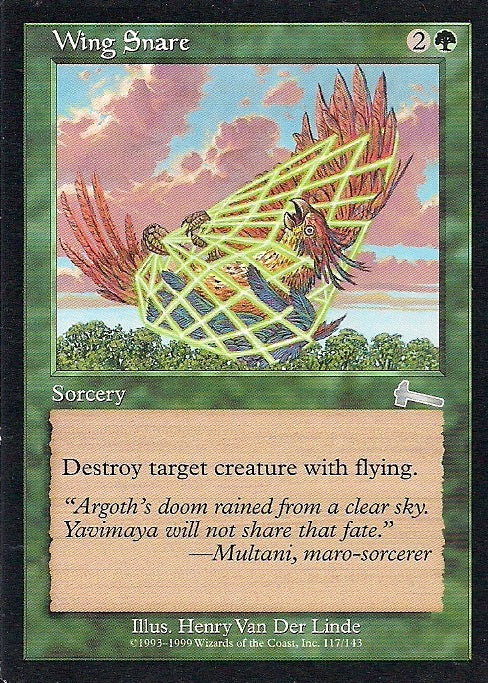 WING SNARE, Magic -The Gathering-, Ausgabe / Set / Serie Urzas Vermächtnis (Urza´s Legacy) 1999