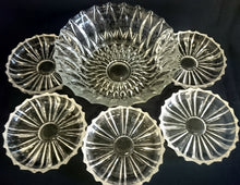 Lade das Bild in den Galerie-Viewer, 2er Set SALATSCHALEN - Hartglas, Geometrisch Ovales Linien Abstrakt Dekor
