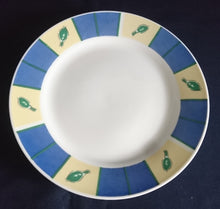 Lade das Bild in den Galerie-Viewer, 2er Set DESSERTTELLER - Porzellan, Zweifarbiges Modern Dekor - EUER MARKT
